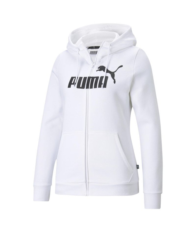 Moletom Puma Ess Logo Full-Zip Mulher