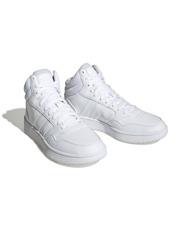 Sapatilhas adidas Hoops 3.0 Mid Homem Branco