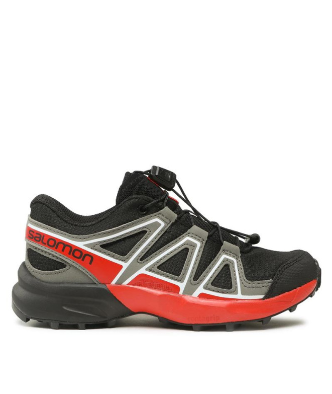 Chaussures de Trail Salomon Speedcross Noir/ Rouge Enfant