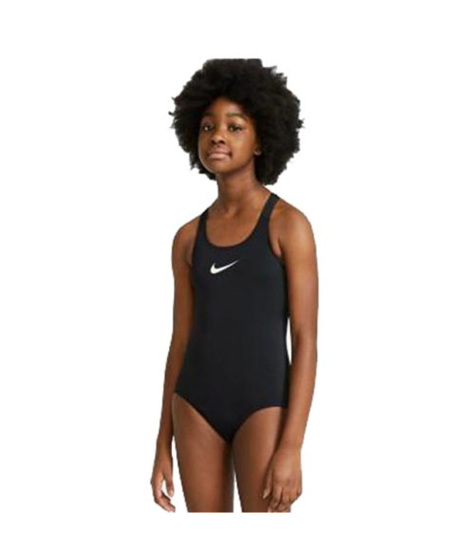 Maillot de bain de Playa Y Piscine Nike Pièce unique Racerback Fille Noir