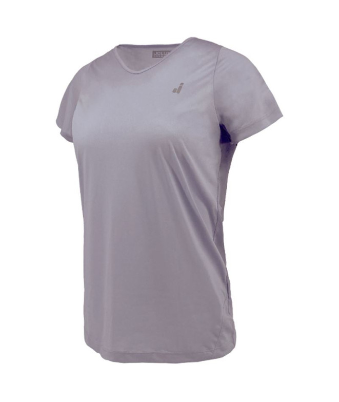 Camiseta Running Joluvi de Cascais Lila Mulher