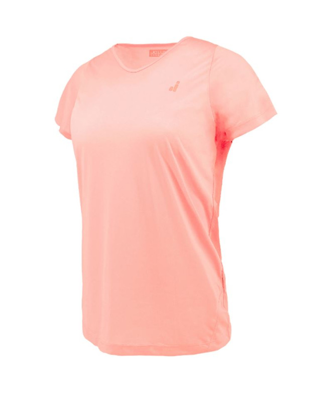 T-shirt Running Joluvi de Cascais Rosa Palo Femme