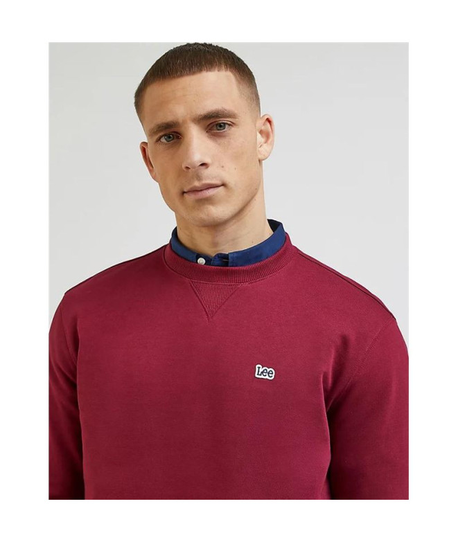 Sweat Lee Plain Crew Sws Homme