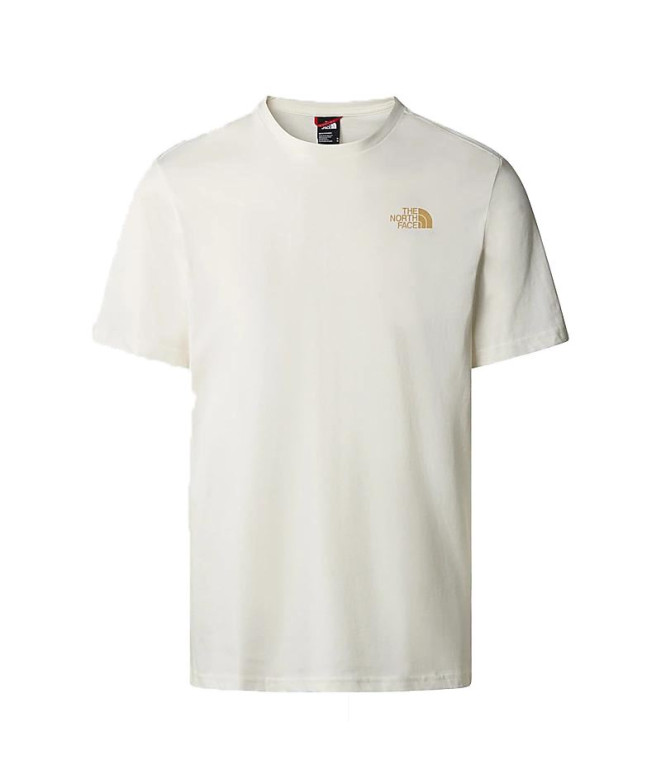 T-Shirt Montagne The North Face Cervin Visage Blanc Homme