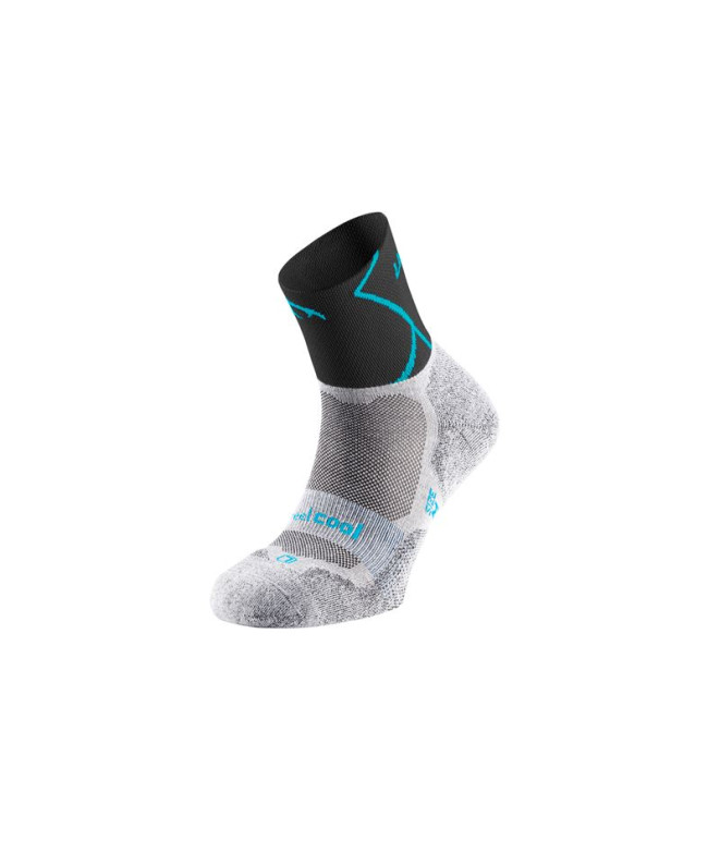 Chaussettes de Trail Lurbel Track Four Ice Grey/Turquoise