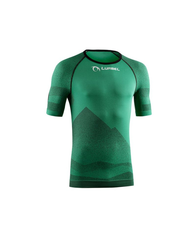 T-Shirt Running Lurbel Spirit Manches courtes Vert Golf/Noir