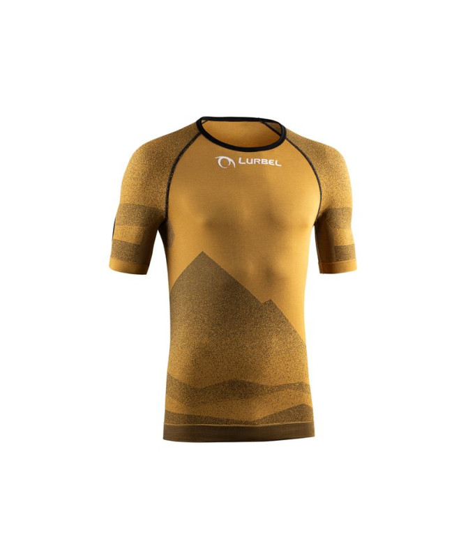 Camiseta de Running Lurbel Spirit Short Sleeves Amarillo Ambar/Negro