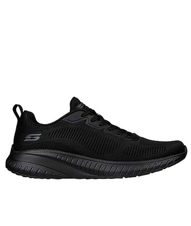 Chaussures Skechers Bobs Squad Chaos-Pri Homme Tricoté et garni noir