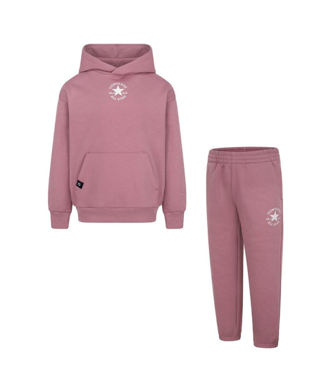 Conjunto Converse Sustainable Core Po Night Flamingo Niña