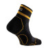 Meias de Trail Lurbel Desafio Spirit Four Preto/Amarelo Amber
