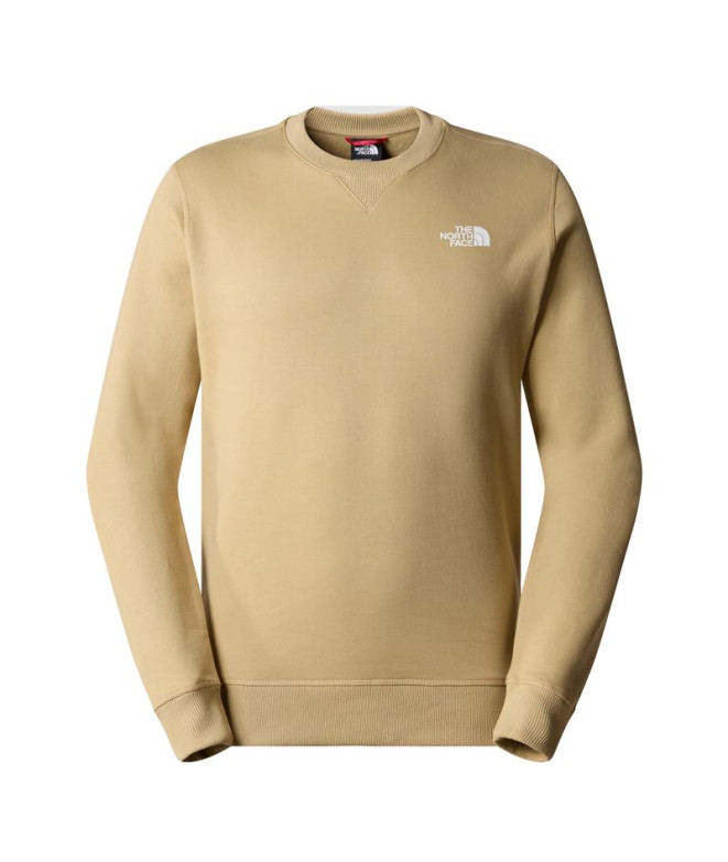 Mountain Sweatshirt The North Face Simple Dome Crew Beige Hommes