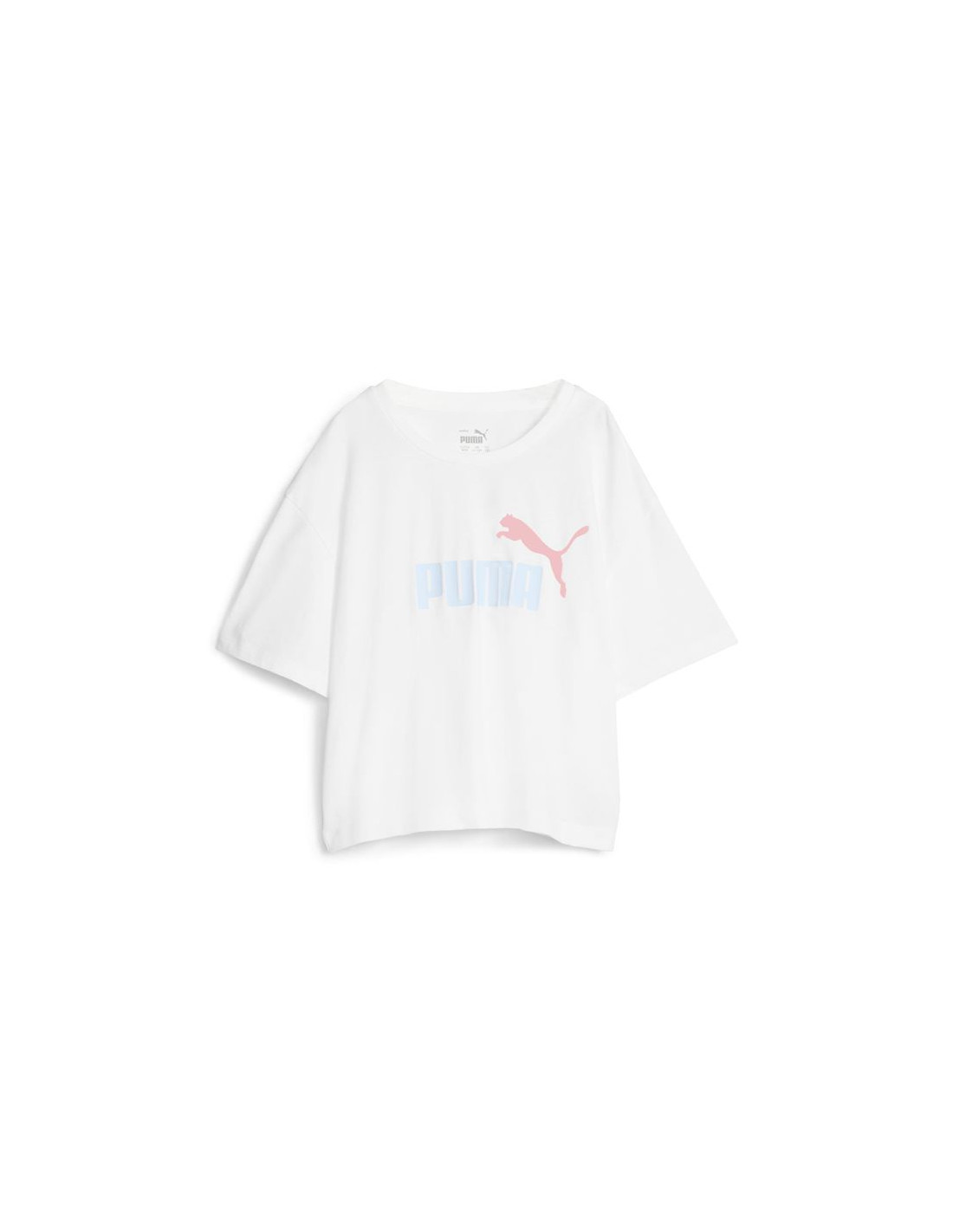 Puma Girls Logo Cropped T T-Shirt for Kids