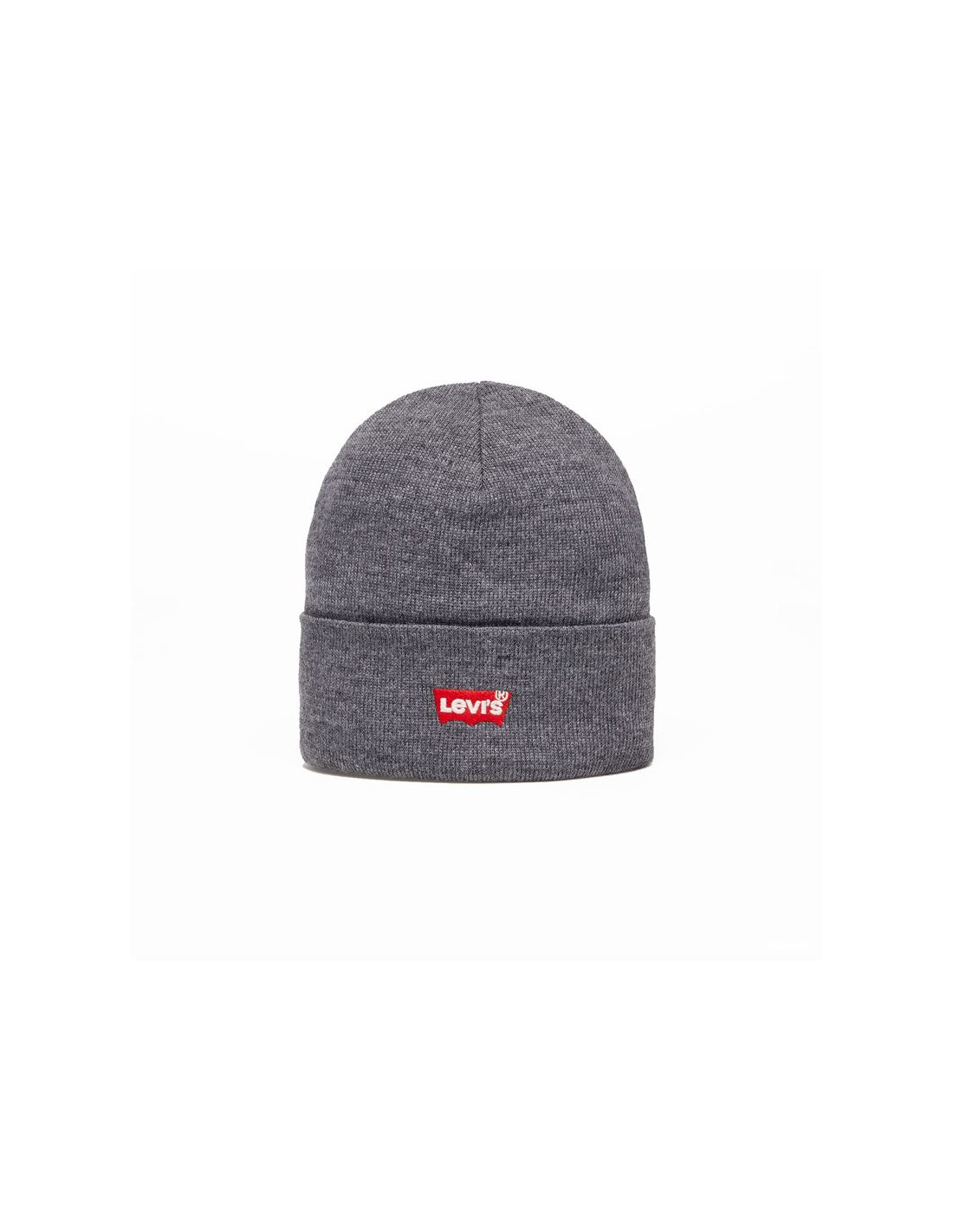 Gorro levi's red batwing embroidered beanie regular grey