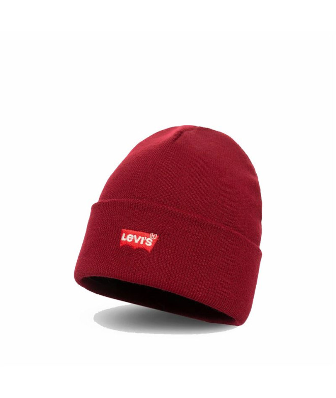 Gorro Levi's Red Batwing Embroidered Beanie Dark Bordeaux