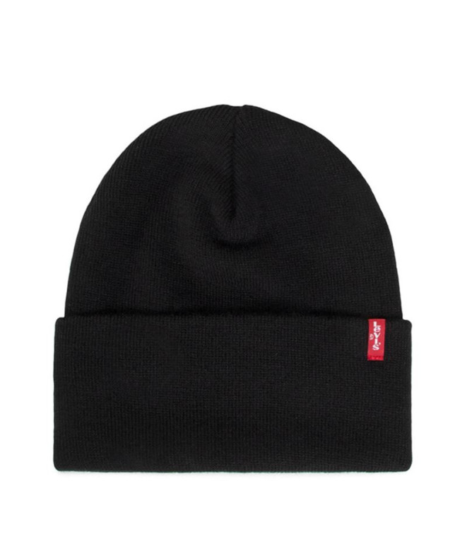 Bonnet Levi's Slouchy Red Tab Beanie Regular Black