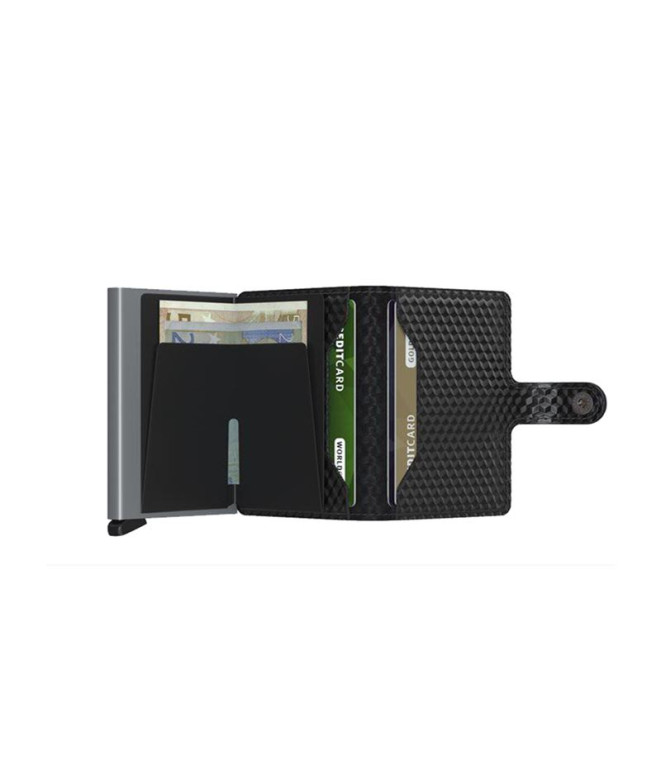 Carteira Miniwallet Cubic Black-Titanium da Secrid
