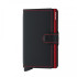 Cartera Secrid Miniwallet Matte Black & Red