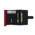 Cartera Secrid Miniwallet Matte Black & Red