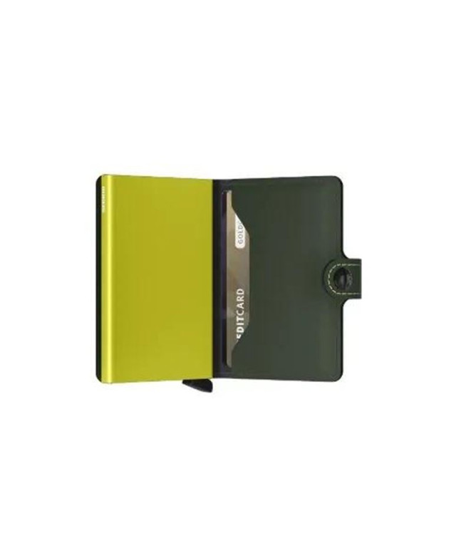 Cartera Secrid Miniwallet Matte Green & Lime