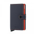 Cartera Secrid Miniwallet Matte Nightblue & Orange