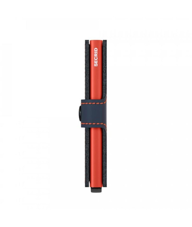 Cartera Secrid Miniwallet Matte Nightblue & Orange