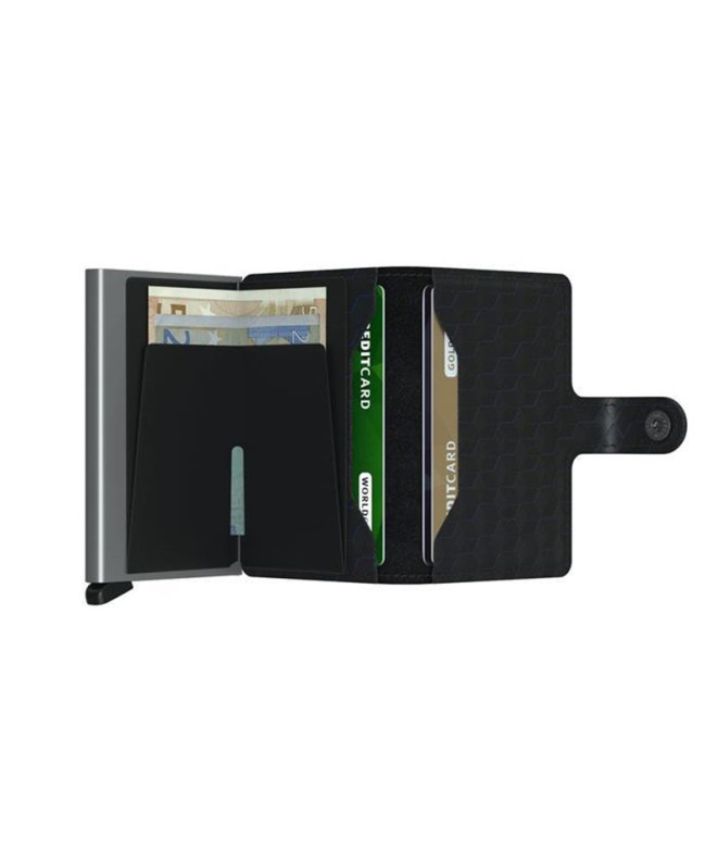 Cartera Secrid Miniwallet Optical Black-Titanium