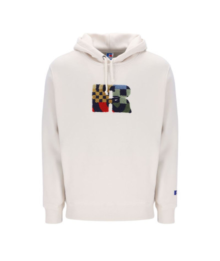 Sweat Homme Homme Russell Hoody Makie White Sand White