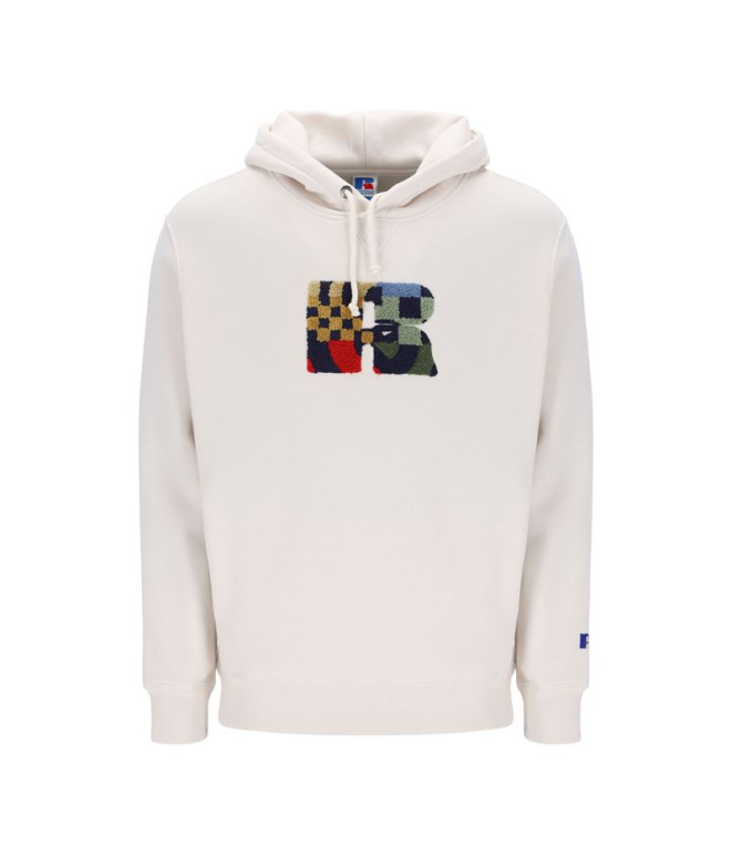 Sudadera Russell Hoody Makie Hombre White Sand Hombre Blanco