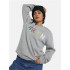 Moletom Burton Mb Brtn Crew Cinza Heather Multi Homem