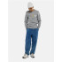 Moletom Burton Mb Brtn Crew Cinza Heather Multi Homem