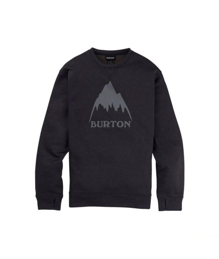 Sudadera Burton Oak Pullover Crew Hombre Negro