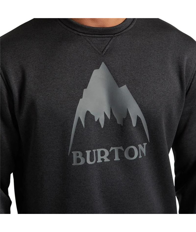 Sweat Homme Burton Oak Pullover Crew Noir