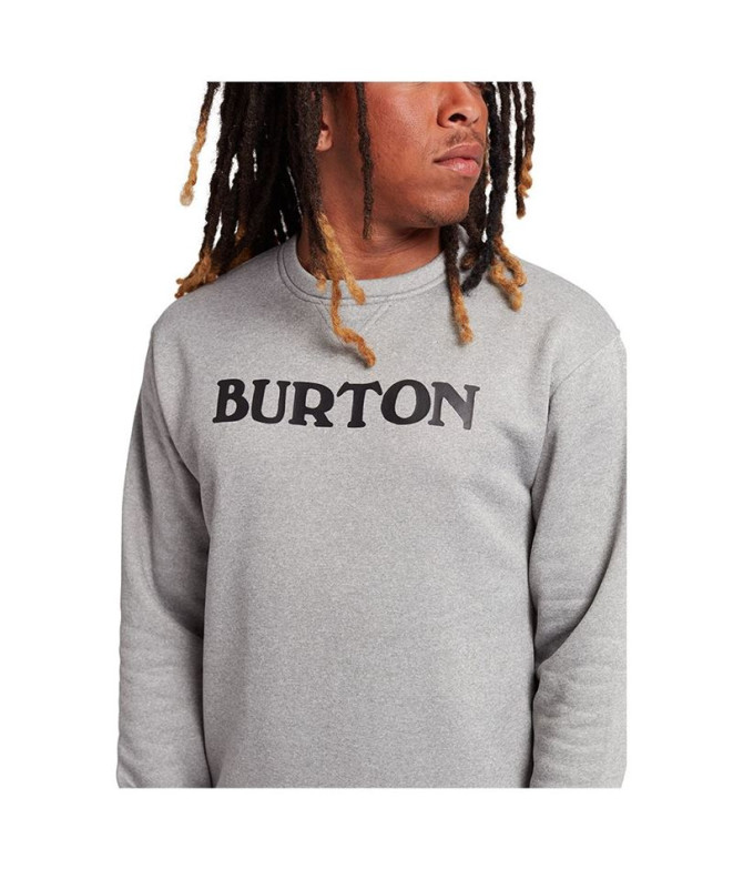 Sudadera Burton Oak Pullover Crew Hombre Gris