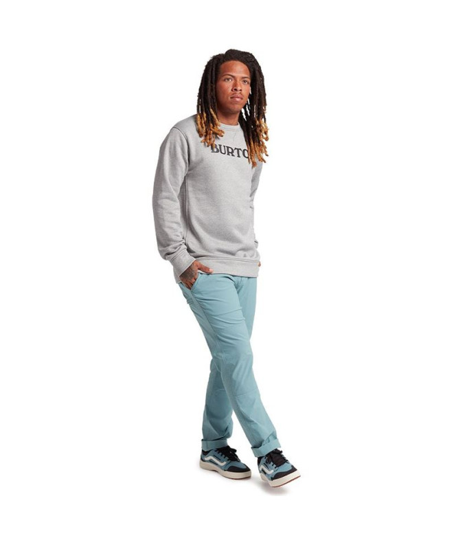 Sudadera Burton Oak Pullover Crew Hombre Gris
