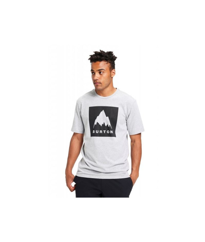 T-Shirt Burton Classic Mountain High de manga curta cinzenta