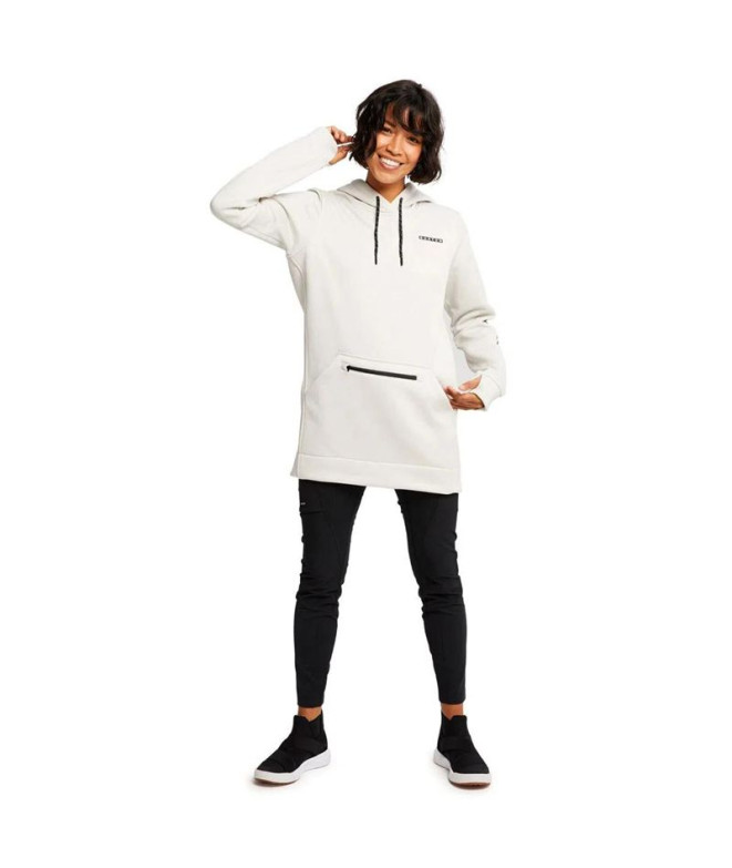 Sudadera Burton Oak Long Pullover Hoodie Blanco