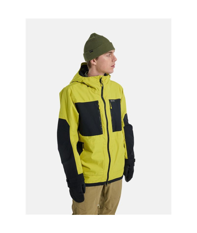 Veste de Ski y snowHomme Burton Frostnert 2L Jaune