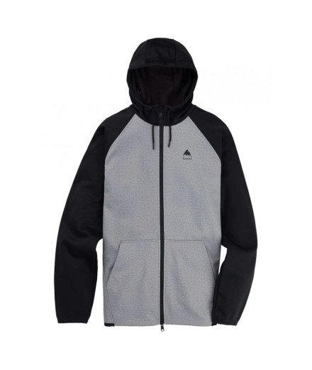 Veste Homme Burton Crown Weatherproof Full-Zip Fleece Noir