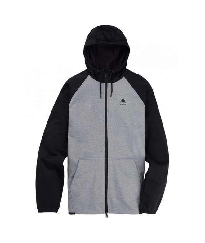 Casaco Homem Burton Crown Weatherproof Full-Zip Fleece Preto