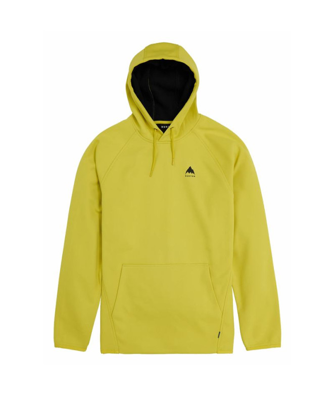 Ski & Snowboard Sweatshirt Burton Crown Weatherproof Fleece Man Yellow