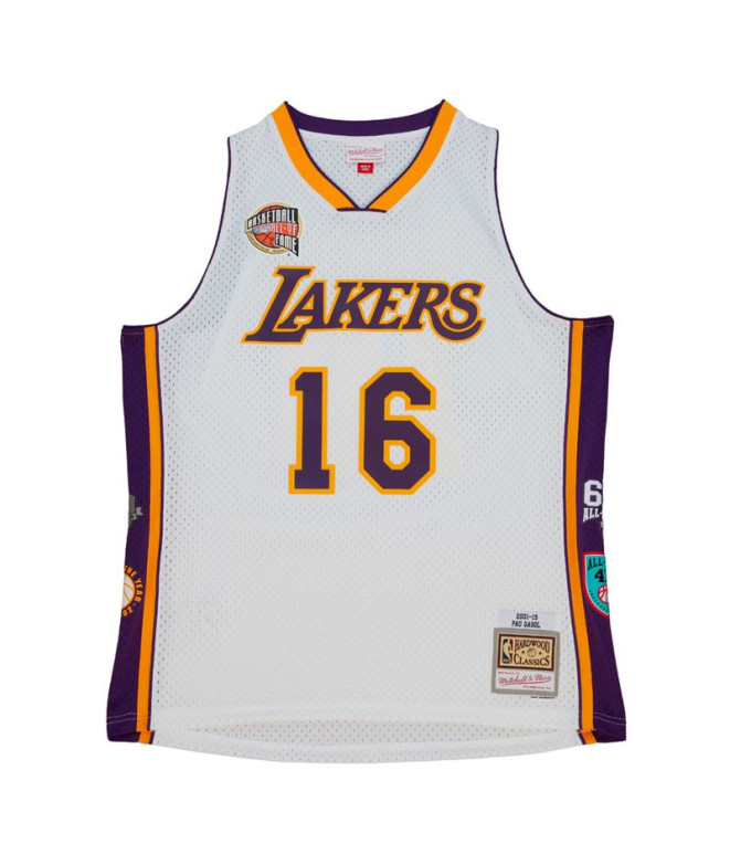 Camiseta de baloncesto Mitchell and Ness Lakers Pau Gasol