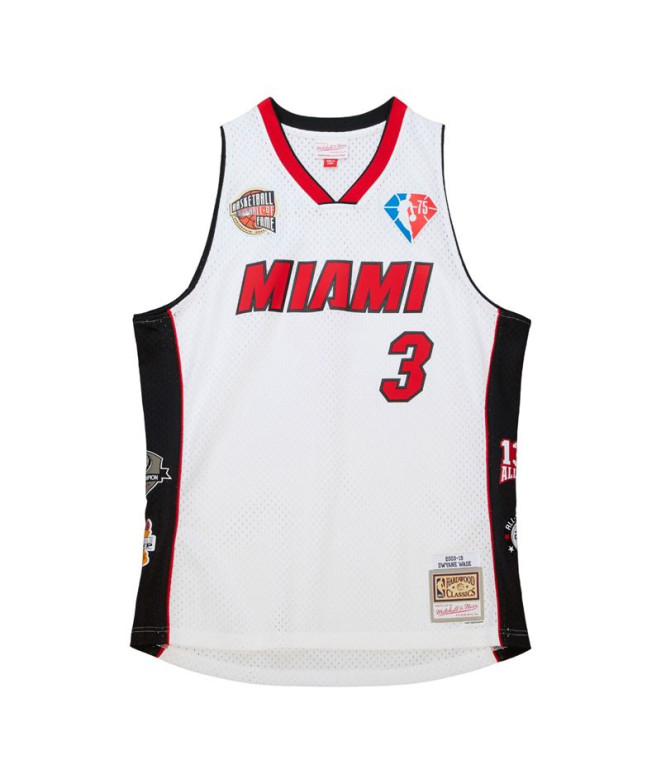 Camiseta de baloncesto Mitchell and Ness Miami Heat Dwyane