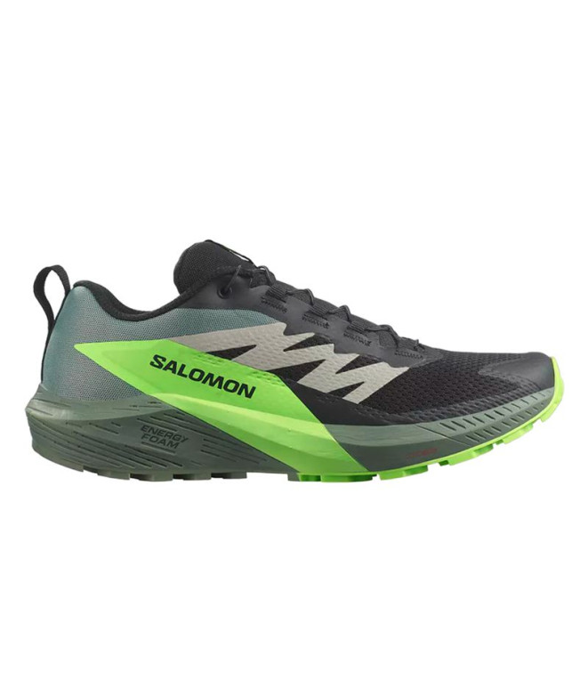 Chaussures de running Salomon Sense Ride 5 Black /Laurel Wreath/Green Man