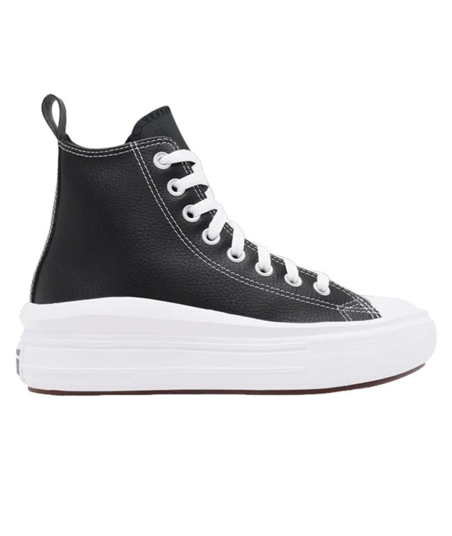 Sapatilhas Converse Chuck Taylor All Star Move Hi Preto/Preto/Branco Menina