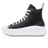 Chaussures Converse Chuck Taylor All Star Move Hi Noir/Noir/Blanc Fille