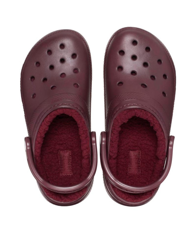 Tamancos Crocs Cerejeira escura com...