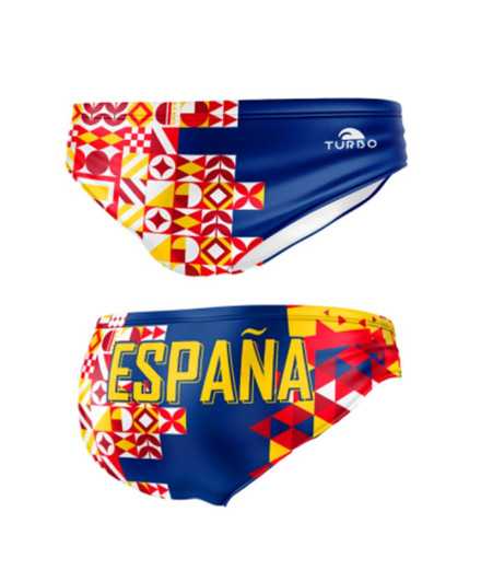 Fato de banho Turbo Homem Waterpolo Spain Geo Navy print