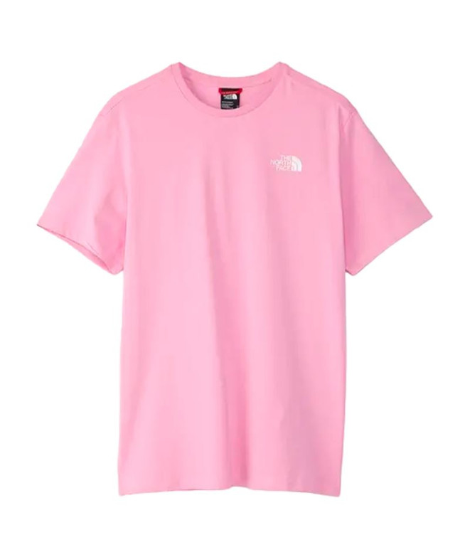 T-Shirt Montagne The North Face Cervin Visage Rose Homme