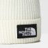 Gorro de Montaña The North Face Logo Box Pom White