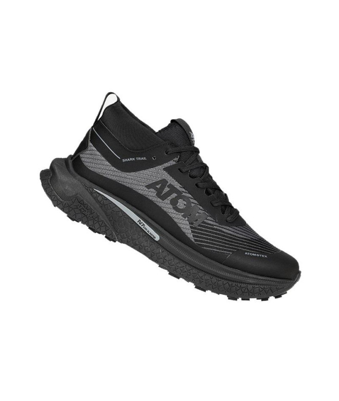 Chaussures de running Atom AT138 Shark Trail Blast-Tex All Black Noir